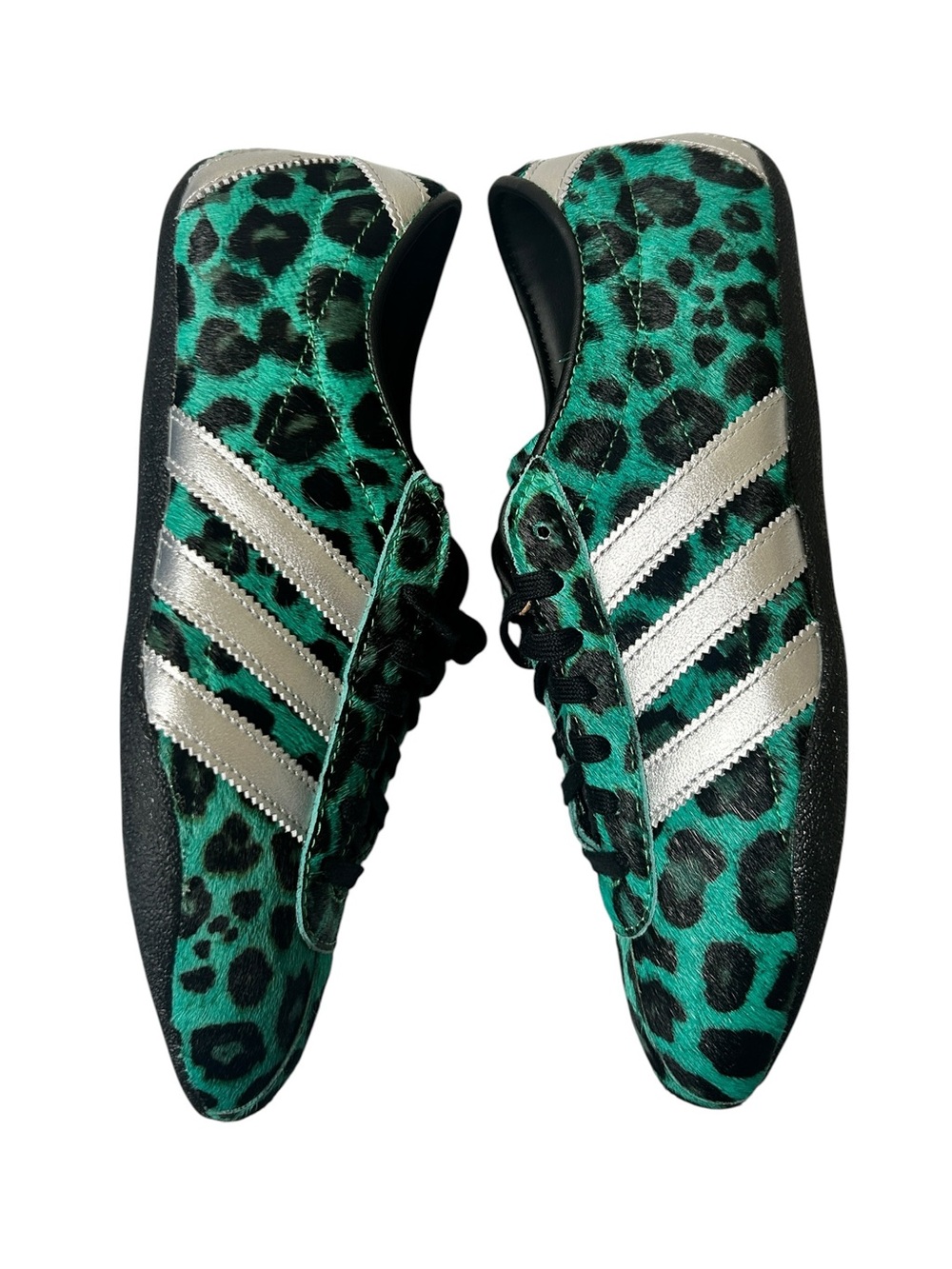 adidas Originals Tokyo W Green Leopard Print Pony Hair Sneakers Size 8.5 NWT - Picture 3 of 12